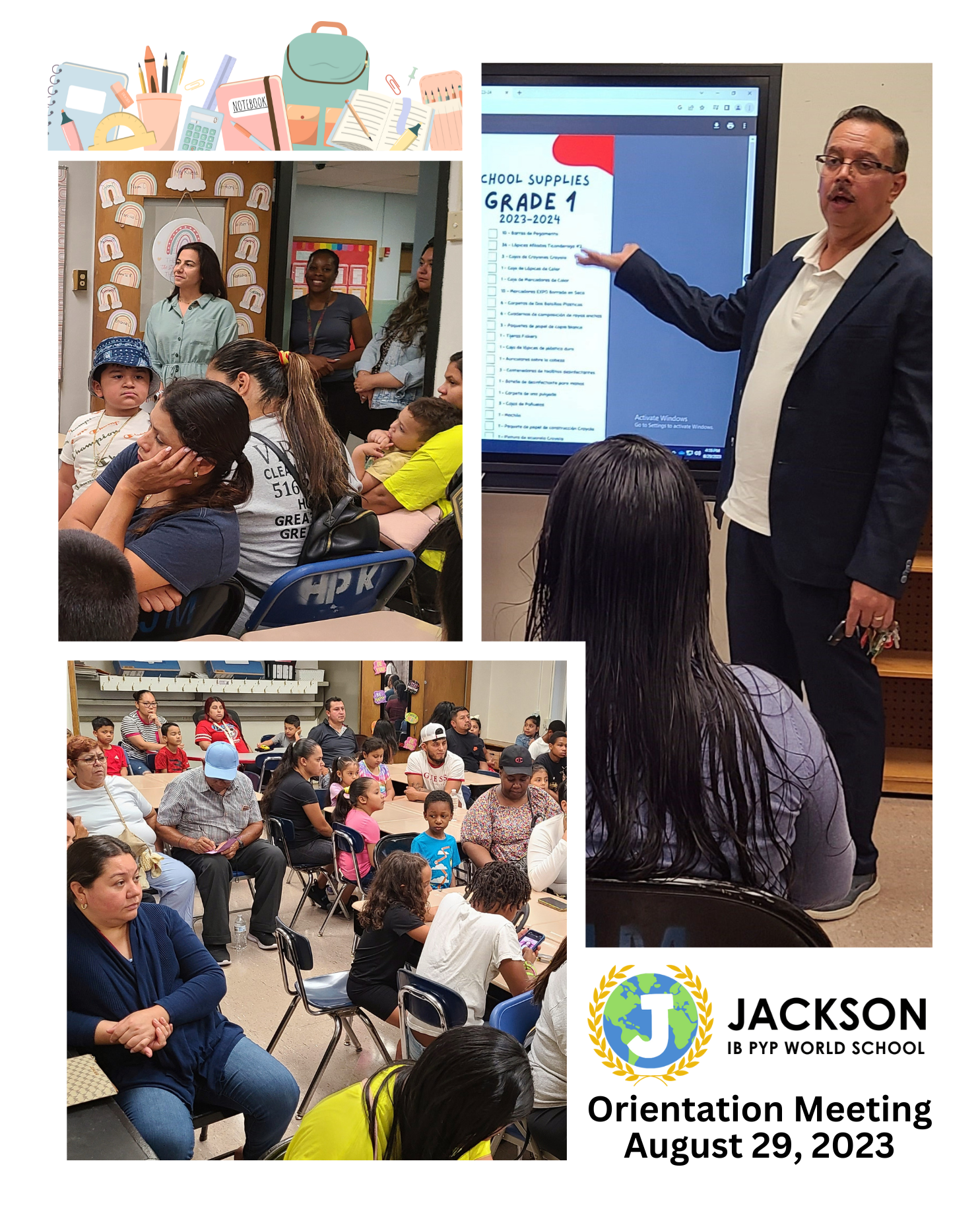 Jackson Elementary School Hosts Successful Orientation Meeting | La Escuela Primaria Jackson organiza una exitosa reunión de orientación